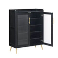5-Tier Shoe Storage Cabinet with Glass Doors, Wooden Shoes Rack  Shoe Organizer for Entryway, Hallway,