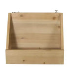 Table d'appoint moderne Okak avec étagère de rangement et tiroir, table d'appoint avec pieds robustes, table de canapé pour le côté du canapé, salon, chambre à coucher, naturel+blanc