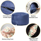 Fauteuil géant en forme de pouf avec mousse à mémoire de forme à haut rebond, grands poufs de 1,2 m, canapé pouf confortable, grand pouf rond et doux