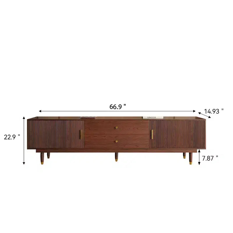 JVNOXK-Meuble TV moderne médiéval avec tiroirs de rangement, meuble média pour salon ou chambre à coucher