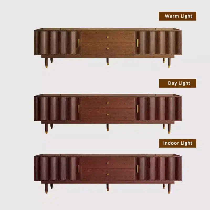 JVNOXK-Meuble TV moderne médiéval avec tiroirs de rangement, meuble média pour salon ou chambre à coucher