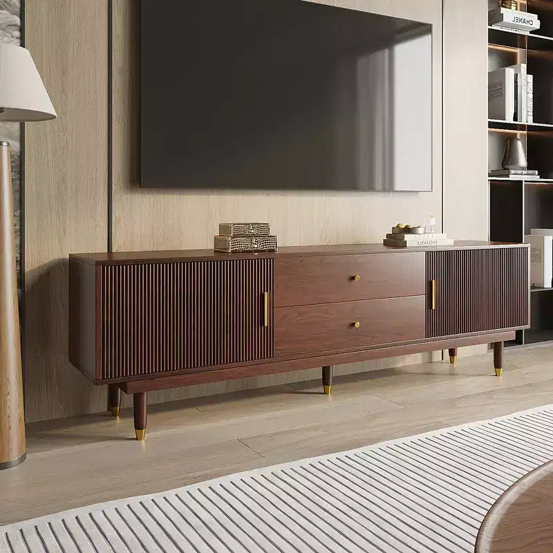 JVNOXK-Meuble TV moderne médiéval avec tiroirs de rangement, meuble média pour salon ou chambre à coucher