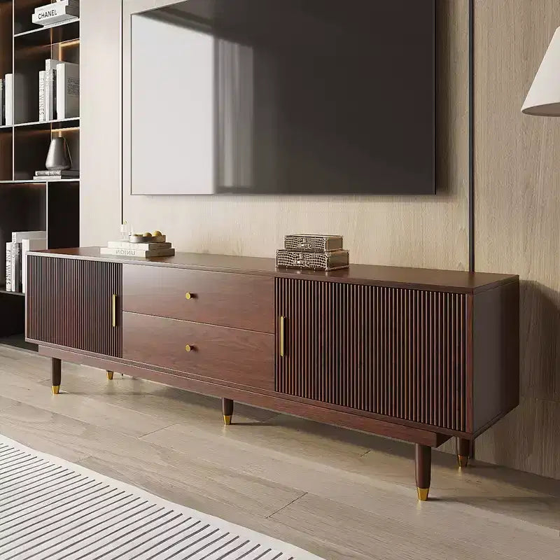 JVNOXK-Meuble TV moderne médiéval avec tiroirs de rangement, meuble média pour salon ou chambre à coucher