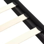 Lit plateforme King tapissé avec tête de lit en lin, support robuste, pas besoin de sommier tapissier