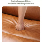 Fauteuil inclinable électrique en cuir PU 37,4, fauteuil inclinable réglable, largeur d'assise, porte-gobelets, canapé simple ergonomique, pour salon, chambre à coucher
