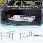 Table pliable pour nettoyer le poisson avec évier, Station de filetage extérieure, station de camping portable avec robinet et tuyau de drainage