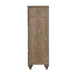 Commode simple et contemporaine 1 tiroir placage chêne rustique bois massif dos anglais tiroirs à queue d'aronde meubles de chambre panneau miroir