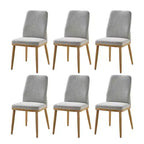Emilia Mid-century Modern Upholstered Dining Chair Set of 6|ARTFUL LIVING DESIGNS-GREY