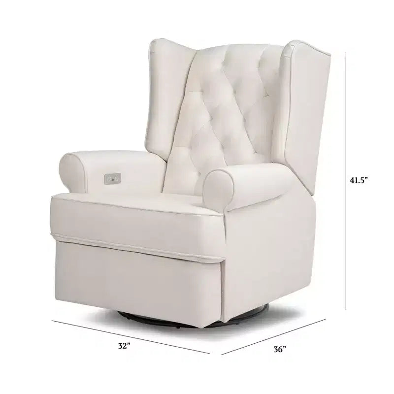 Fauteuil inclinable électronique et planeur pivotant Namesake Harbour avec port USB