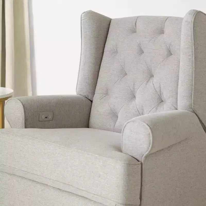 Fauteuil inclinable électronique et planeur pivotant Namesake Harbour avec port USB