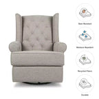 Fauteuil inclinable électronique et planeur pivotant Namesake Harbour avec port USB