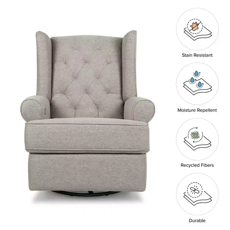 Fauteuil inclinable électronique et planeur pivotant Namesake Harbour avec port USB