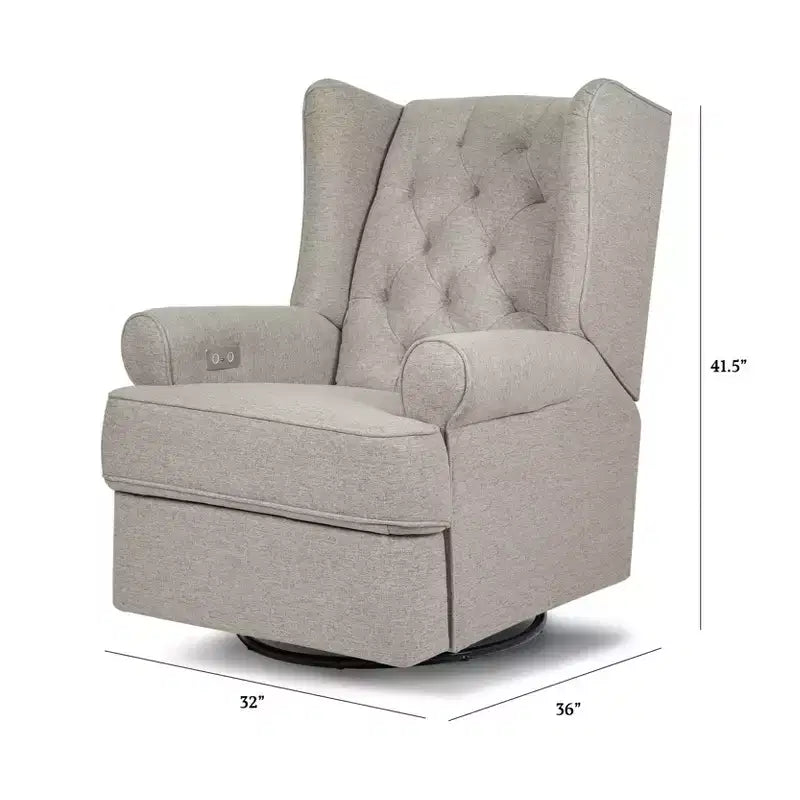 Fauteuil inclinable électronique et planeur pivotant Namesake Harbour avec port USB