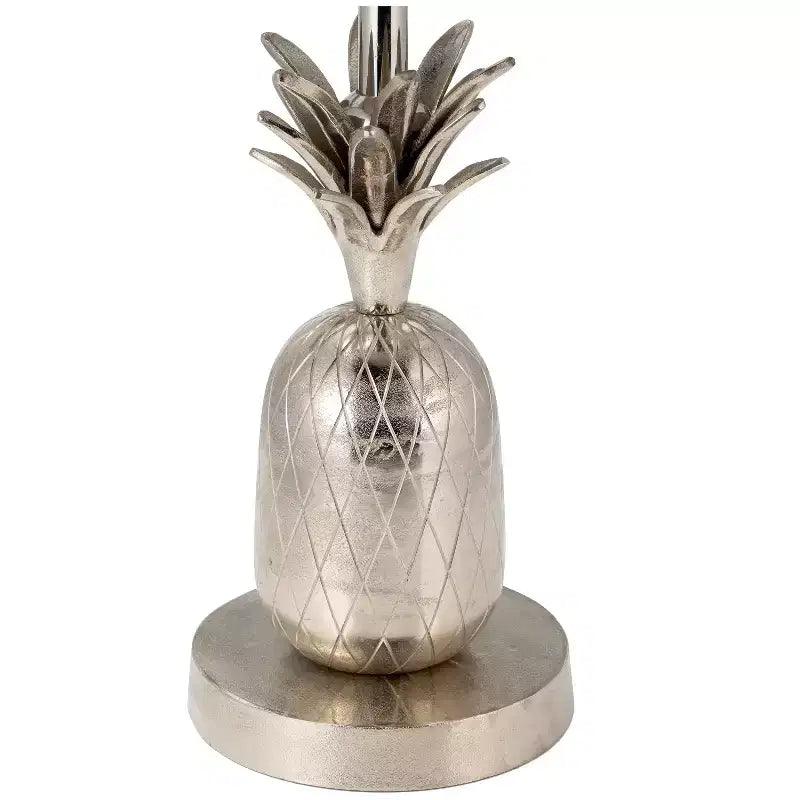 Table d'appoint, guéridon ou petite table de chevet unique pour la décoration intérieure - Table de chevet en métal avec base ananas pour chambre ou salon