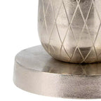 Table d'appoint, guéridon ou petite table de chevet unique pour la décoration intérieure - Table de chevet en métal avec base ananas pour chambre ou salon