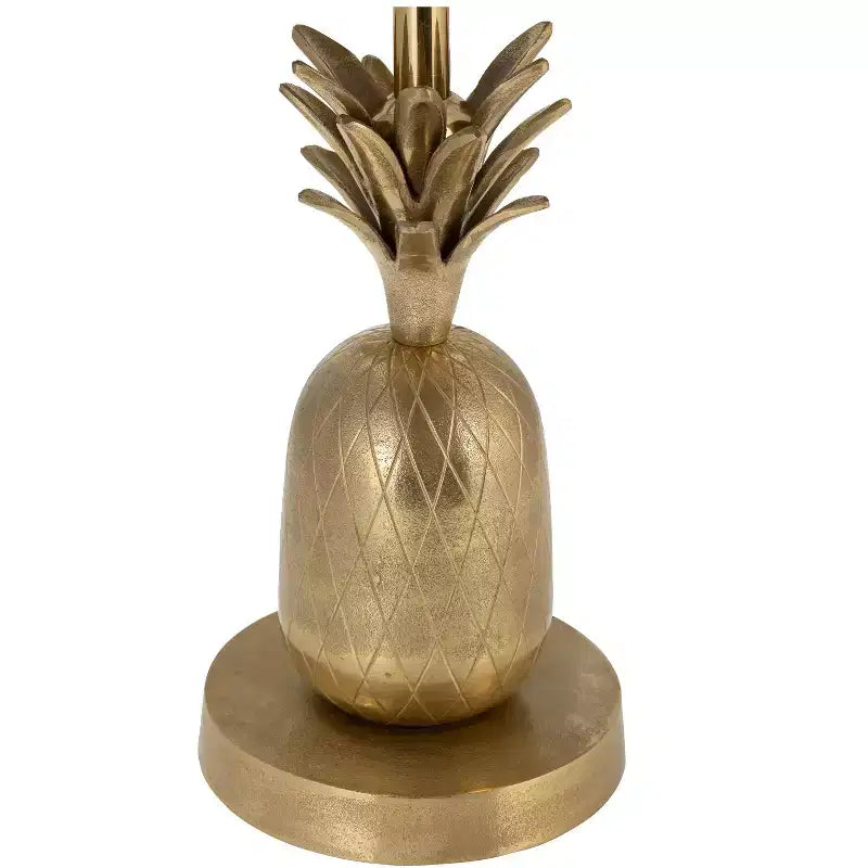 Table d'appoint, guéridon ou petite table de chevet unique pour la décoration intérieure - Table de chevet en métal avec base ananas pour chambre ou salon