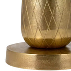 Table d'appoint, guéridon ou petite table de chevet unique pour la décoration intérieure - Table de chevet en métal avec base ananas pour chambre ou salon