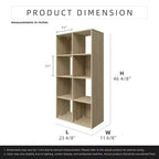 Bibliothèque étagère Homez en bois de 118 cm de haut avec 4 tablettes