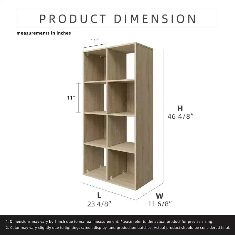 Bibliothèque étagère Homez en bois de 118 cm de haut avec 4 tablettes