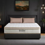10 inch Twin Size Tencel Medium Hybrid Mattress, Plush Layer and Cooling Gel Memory Foam Mattress in a Box