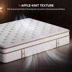 Matelas hybride 25 cm Tencel double, couche moelleuse et mousse à mémoire de forme au gel rafraîchissant, livré en boîte