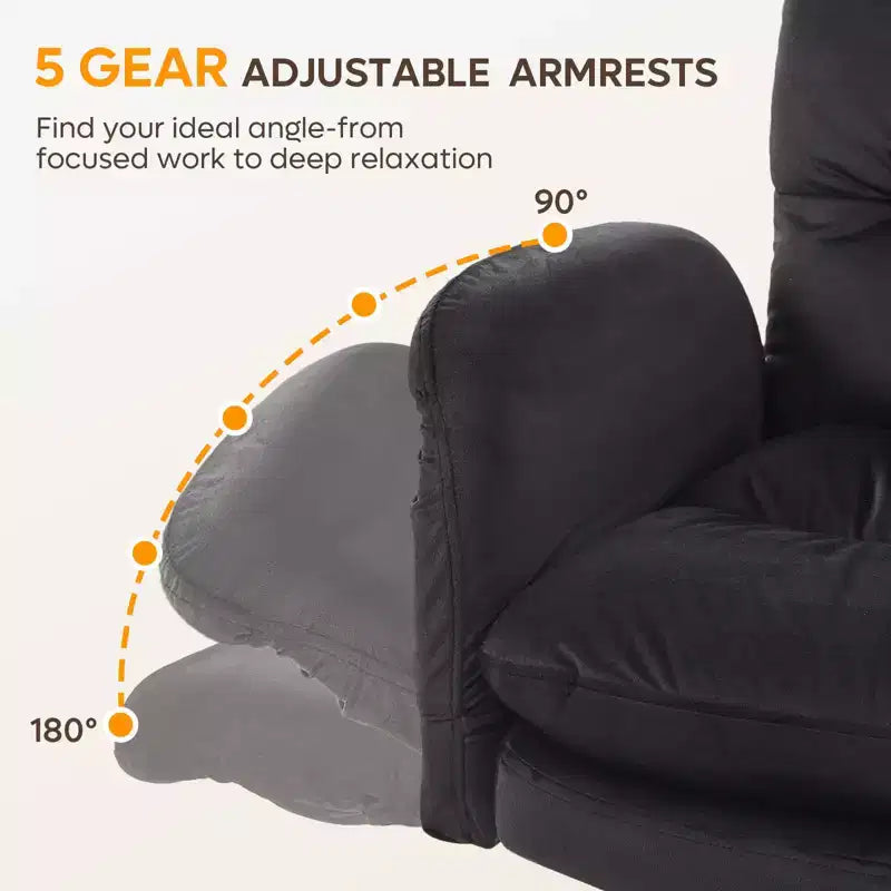 Chaise de bureau Bestier Criss Cross avec accoudoirs et roulettes, chaise de bureau ergonomique à pattes croisées, chaise de bureau pour la maison et le maquillage.