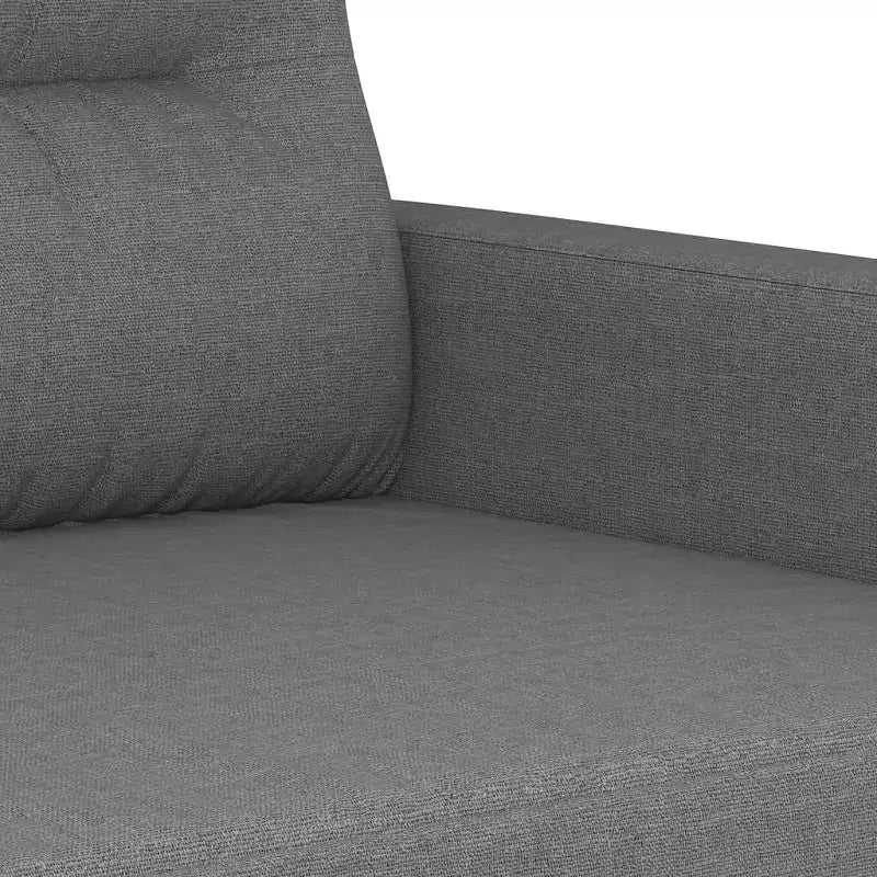 Canapé-chaise Tissu gris foncé (100 % polyester), métal, textilène