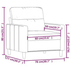 Canapé-chaise Tissu gris foncé (100 % polyester), métal, textilène