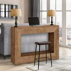 Console de table de 47 po pour ferme, table console d'entrée avec rangement, table d'appoint industrielle pour salon, entrée