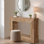 Console de table de 47 po pour ferme, table console d'entrée avec rangement, table d'appoint industrielle pour salon, entrée