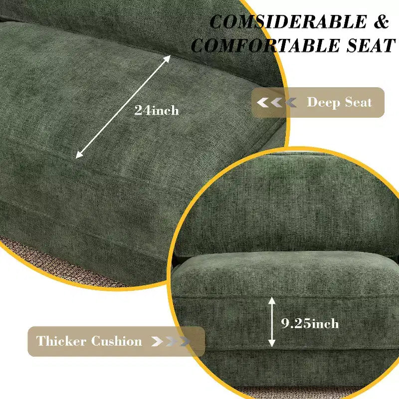 Dyonery 119 Canapé d'angle modulable convertible, en tissu CHENILLE avec assise profonde, assemblage sans outils