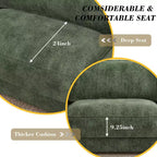 Dyonery 119 Canapé d'angle modulable convertible, en tissu CHENILLE avec assise profonde, assemblage sans outils