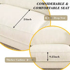 Dyonery 119 Canapé d'angle modulable convertible, en tissu CHENILLE avec assise profonde, assemblage sans outils