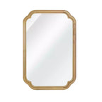 PexFix 20 x 30 Miroir décoratif à cadre en bois massif à coins arrondis Miroir mural de style ferme moderne pour chambre, salle de bain, salon, entrée, naturel