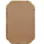 PexFix 20 x 30 Miroir décoratif à cadre en bois massif à coins arrondis Miroir mural de style ferme moderne pour chambre, salle de bain, salon, entrée, naturel