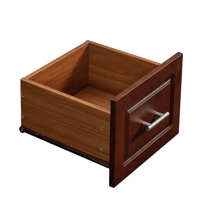 Îlot de cuisine Okak avec table rabattable, chariot de cuisine avec 3 tiroirs et 1 étagère, îlot de cuisine sur roulettes peu encombrant pour salle à manger
