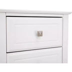 Bonnlo – Tables de chevet blanches améliorées pour chambres à coucher, table de nuit moderne à 3 tiroirs.