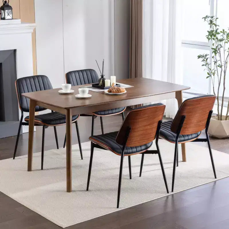 Chaises de salle à manger capitonnées GDFStudio Sera Mid-Century Modern (lot de 2)