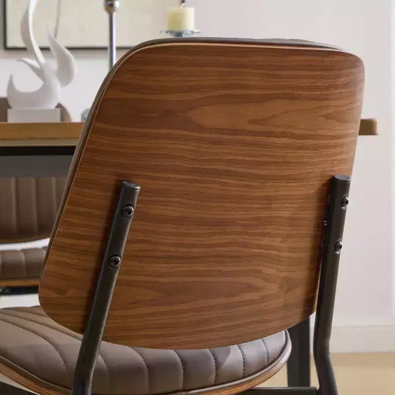 Chaises de salle à manger capitonnées GDFStudio Sera Mid-Century Modern (lot de 2)