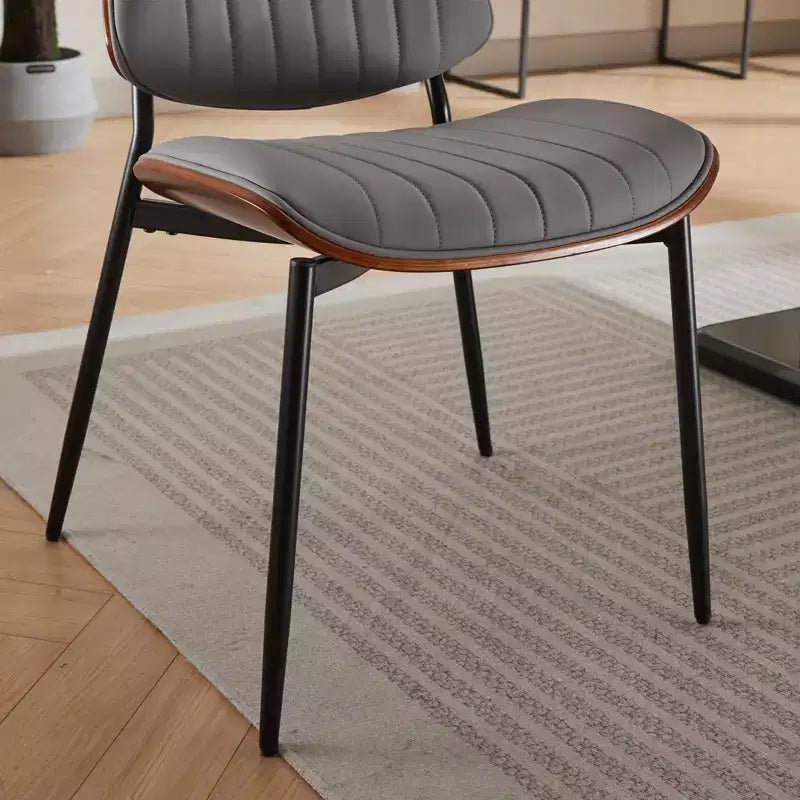 Chaises de salle à manger capitonnées GDFStudio Sera Mid-Century Modern (lot de 2)