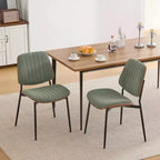 Chaises de salle à manger capitonnées GDFStudio Sera Mid-Century Modern (lot de 2)