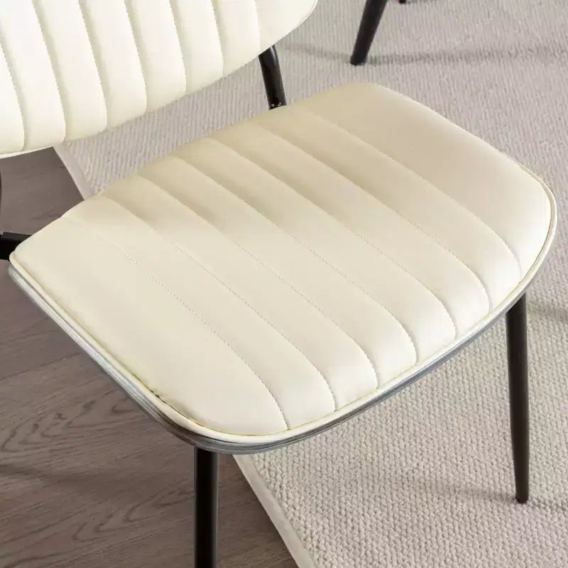 Chaises de salle à manger capitonnées GDFStudio Sera Mid-Century Modern (lot de 2)