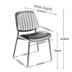 Chaises de salle à manger capitonnées GDFStudio Sera Mid-Century Modern (lot de 2)