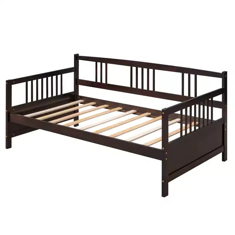Lit de repos en bois massif, Cadre de lit de repos en bois pour chambre à coucher et salon