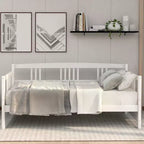 Lit de repos en bois massif, Cadre de lit de repos en bois pour chambre à coucher et salon