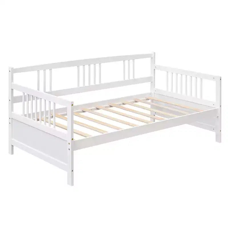 Lit de repos en bois massif, Cadre de lit de repos en bois pour chambre à coucher et salon