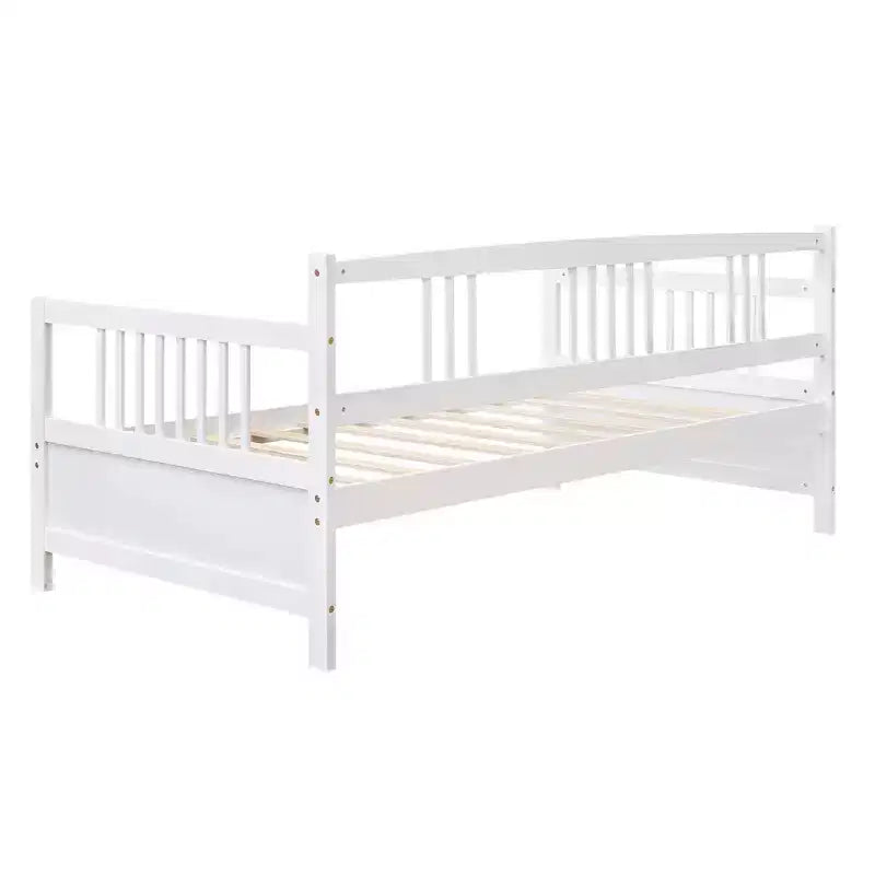 Lit de repos en bois massif, Cadre de lit de repos en bois pour chambre à coucher et salon