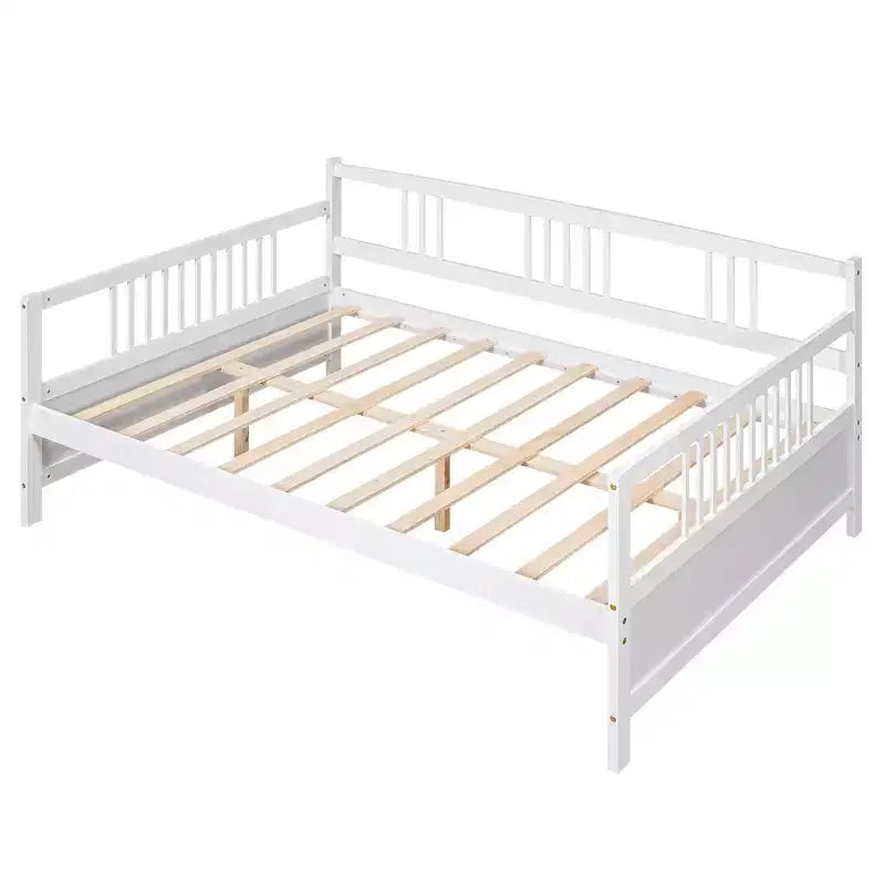 Lit de repos en bois massif, Cadre de lit de repos en bois pour chambre à coucher et salon