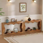 Table Console Fermière de 63 Pouces, Table d'Appoint Étroite pour Canapé, Table d'Appoint Industrielle, Meuble d'Entrée, pour Couloir, Hall, Salon