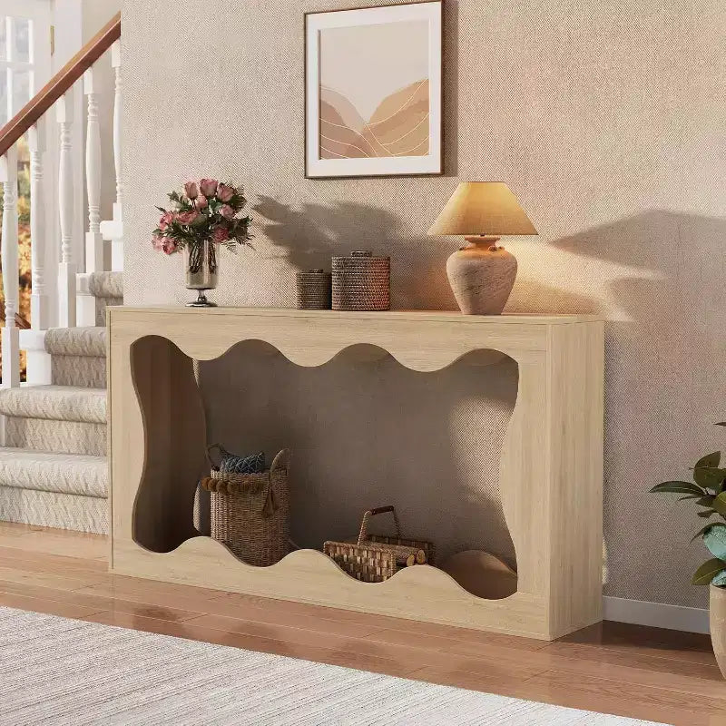 63 Long Farmhouse Console Table, Narrow Entryway Sofa Table, Industrial Accent Table, Entry Table Stand, for Hallway, Foyer, Living Room